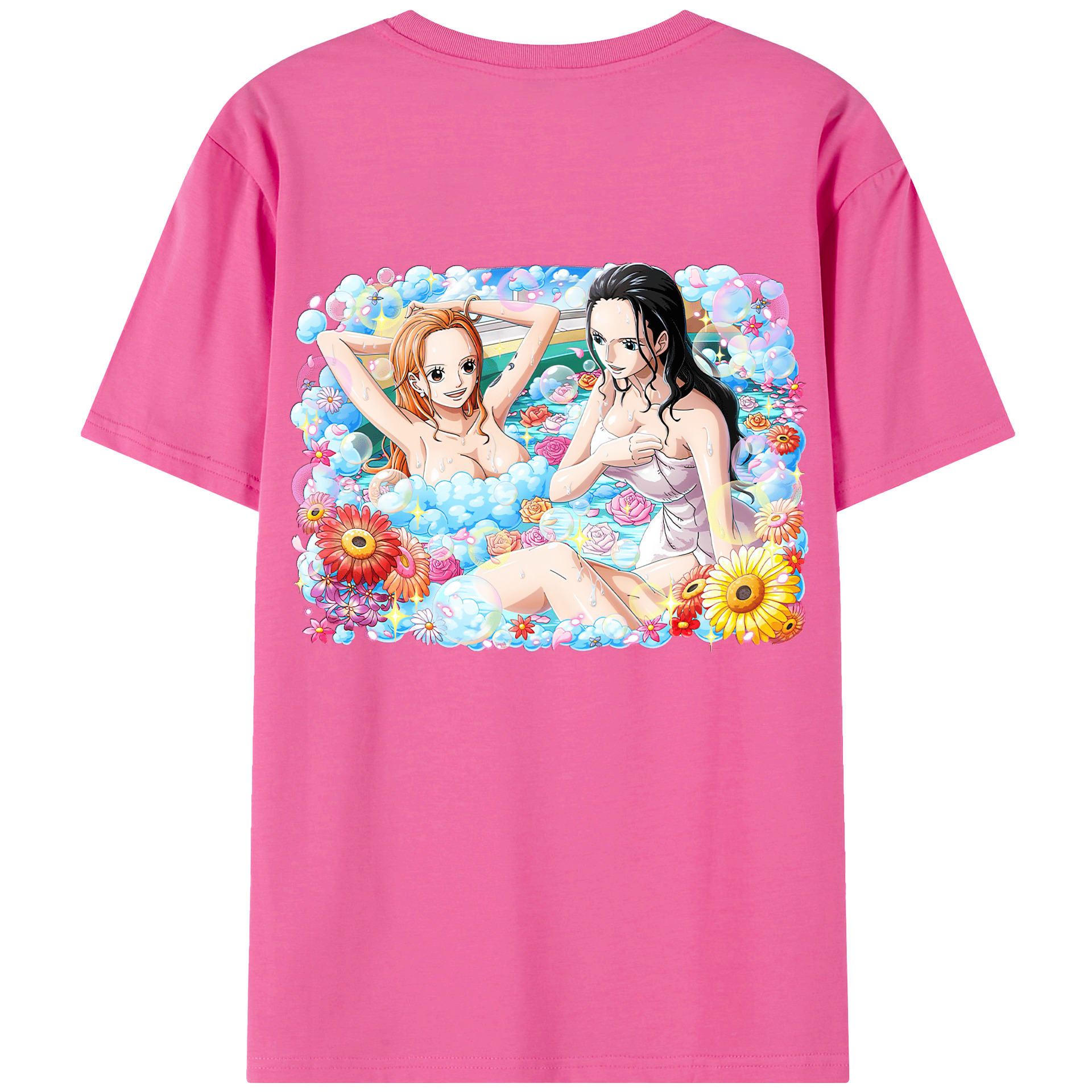 ワンピース ニコ・ロビン ONE PIECE Nico Robin レディース半袖Tシャツ(バックプリント)